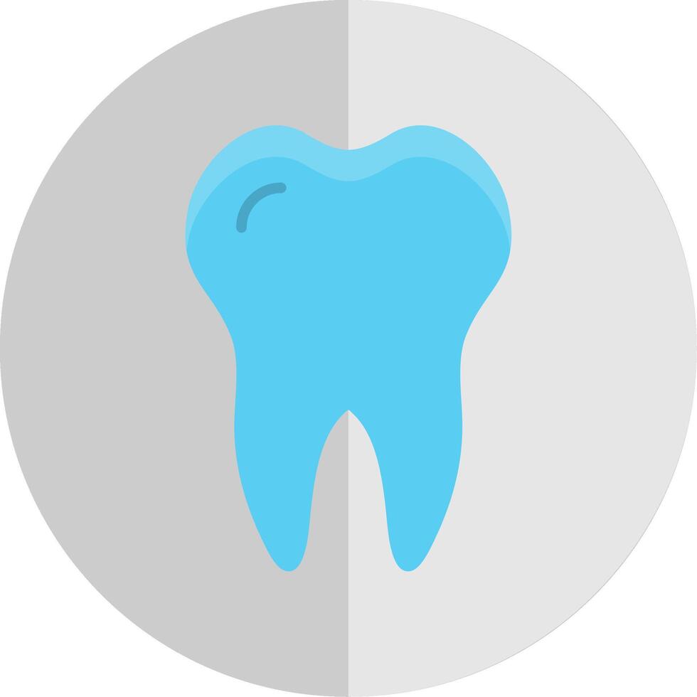 Tooth Flat Scale Icon Design vector
