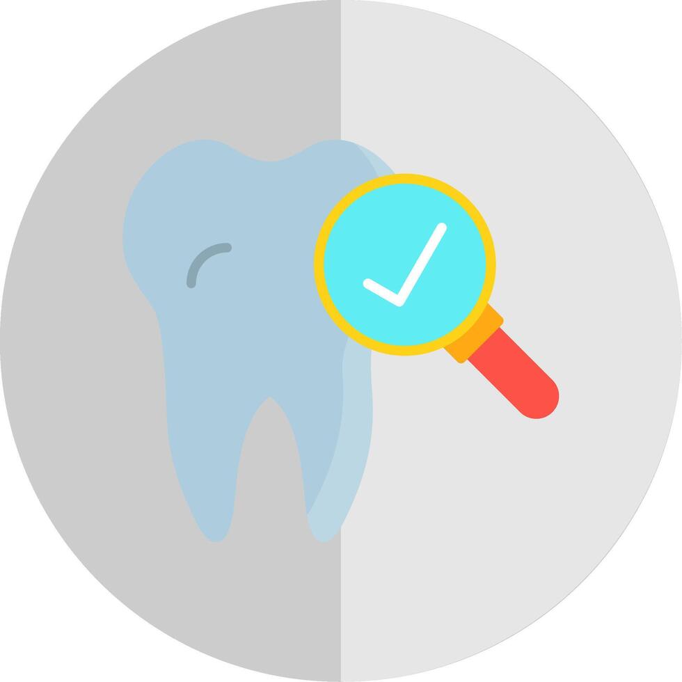 Examine Flat Scale Icon Design vector