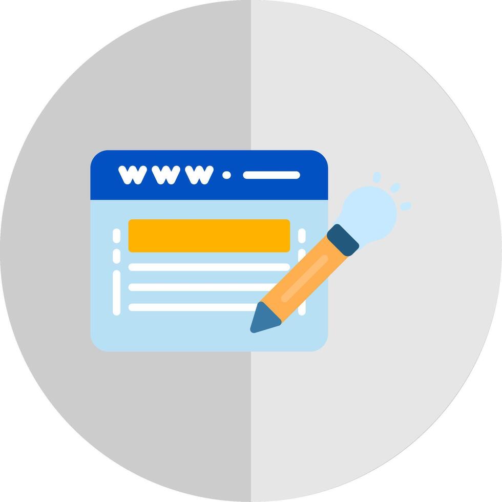 Website Design Flat Scale Icon Design vector