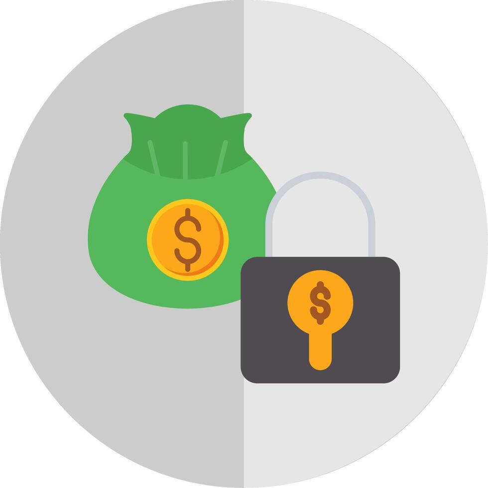 Secure Payment Flat Scale Icon Design vector