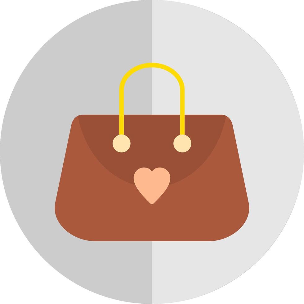 Purse Flat Scale Icon Design vector