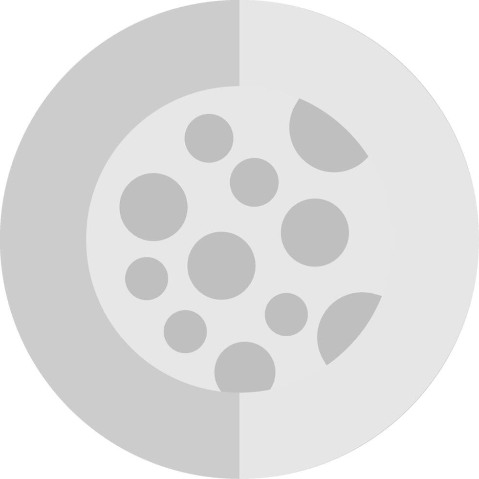 Moon Flat Scale Icon Design vector