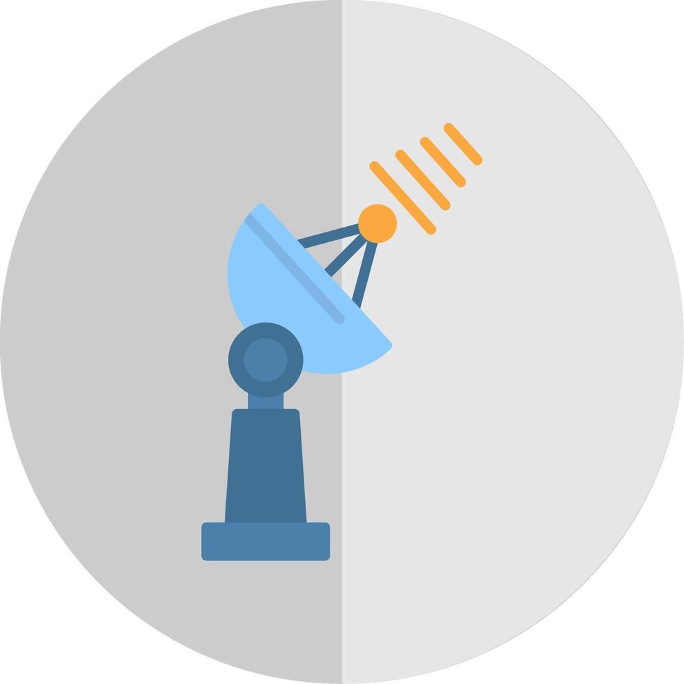 Satellite Dish Flat Scale Icon Design vector