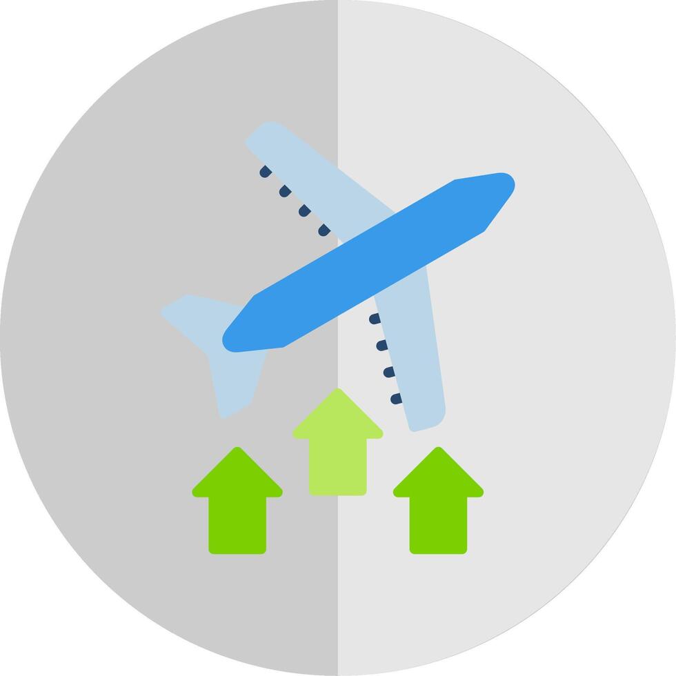 On Air Flat Scale Icon Design vector