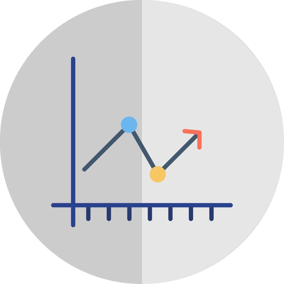 flecha gráfico plano escala icono diseño vector