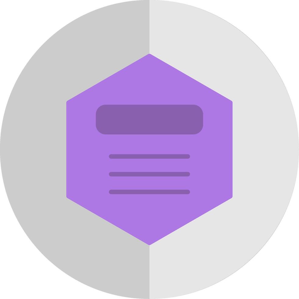 Hexagon Flat Scale Icon Design vector