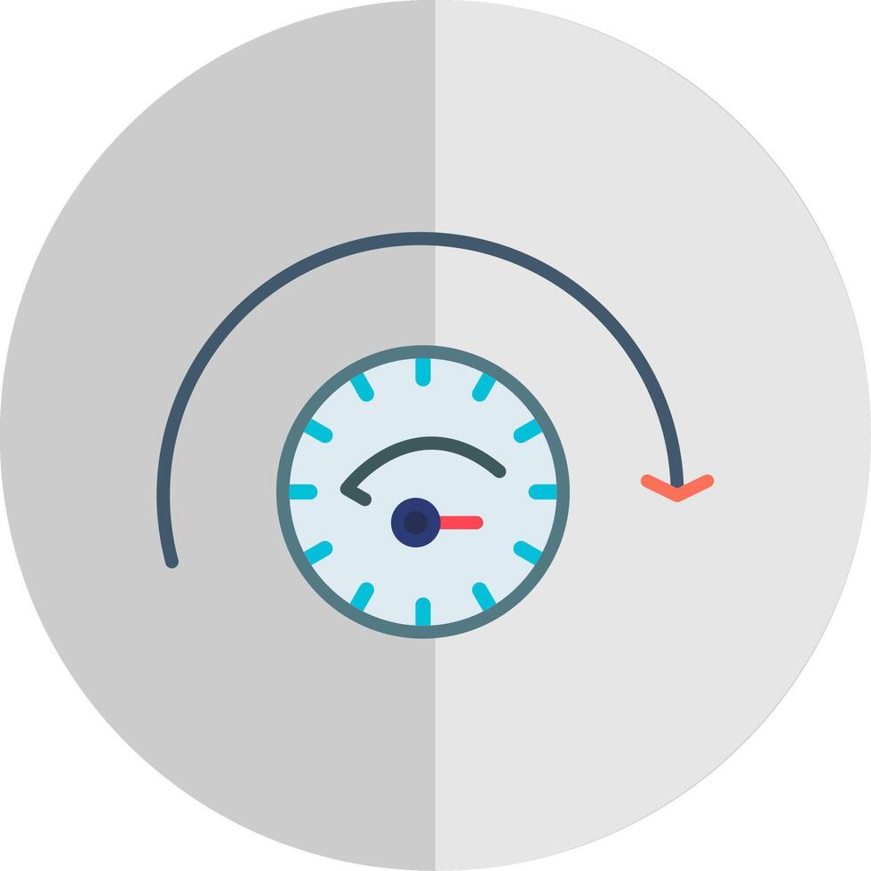 Performnce Flat Scale Icon Design vector