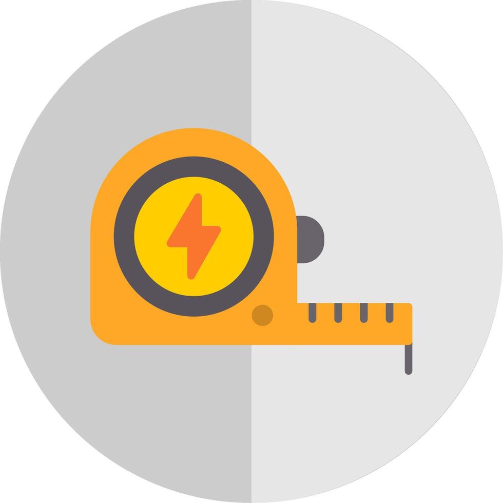 Measure Tap Flat Scale Icon Design vector