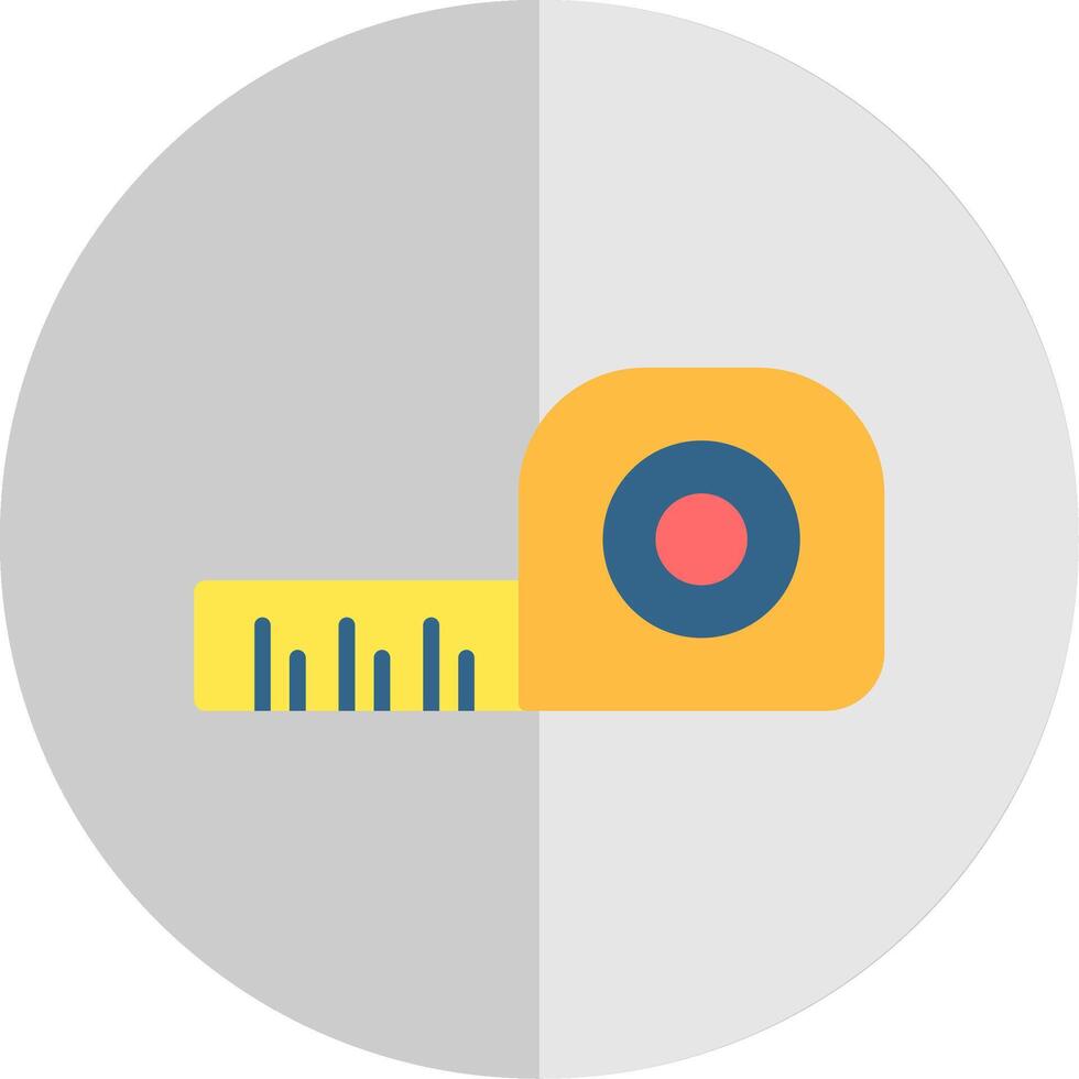 Tape Measure Flat Scale Icon Design vector