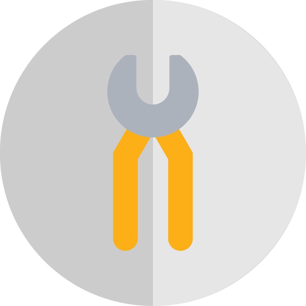 Pincers Flat Scale Icon Design vector
