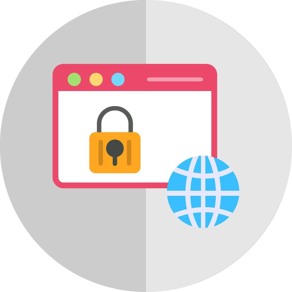 web seguridad plano escala icono diseño vector