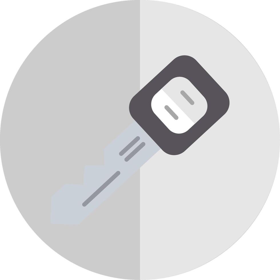 Car Key Flat Scale Icon Design vector