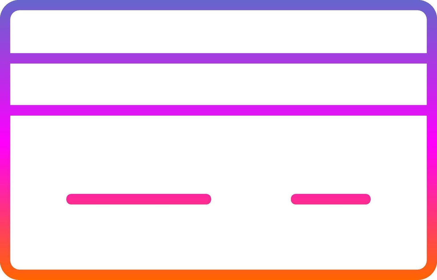 Credit Card Line Gradient Icon Design vector