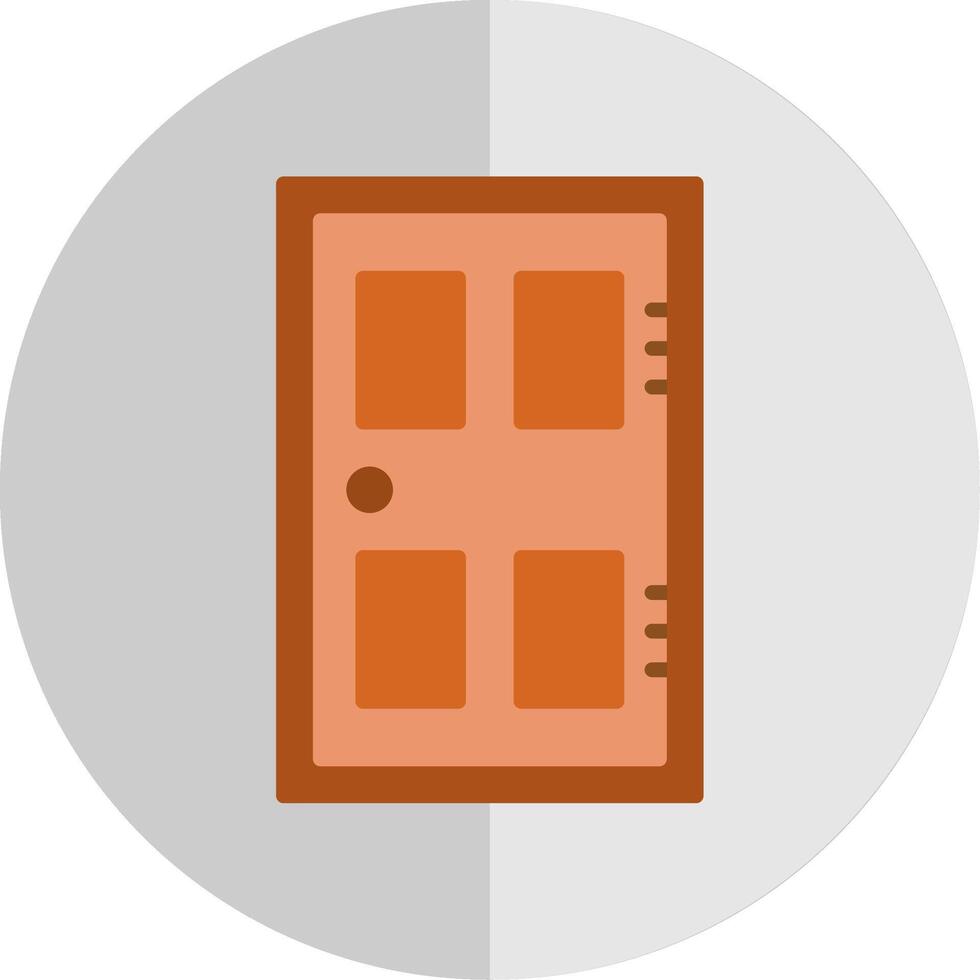 puerta plano escala icono diseño vector