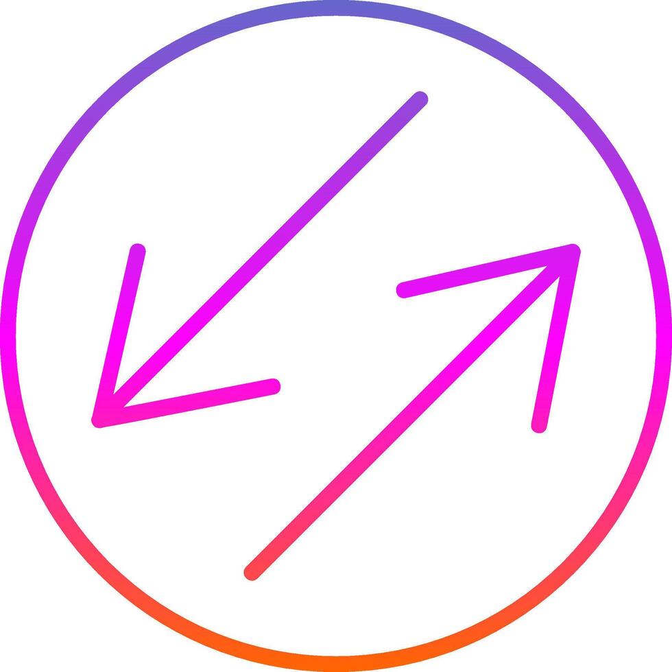 Swap Line Gradient Icon Design vector