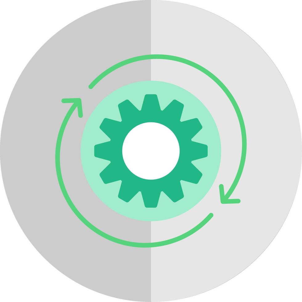Iteration Flat Scale Icon Design vector