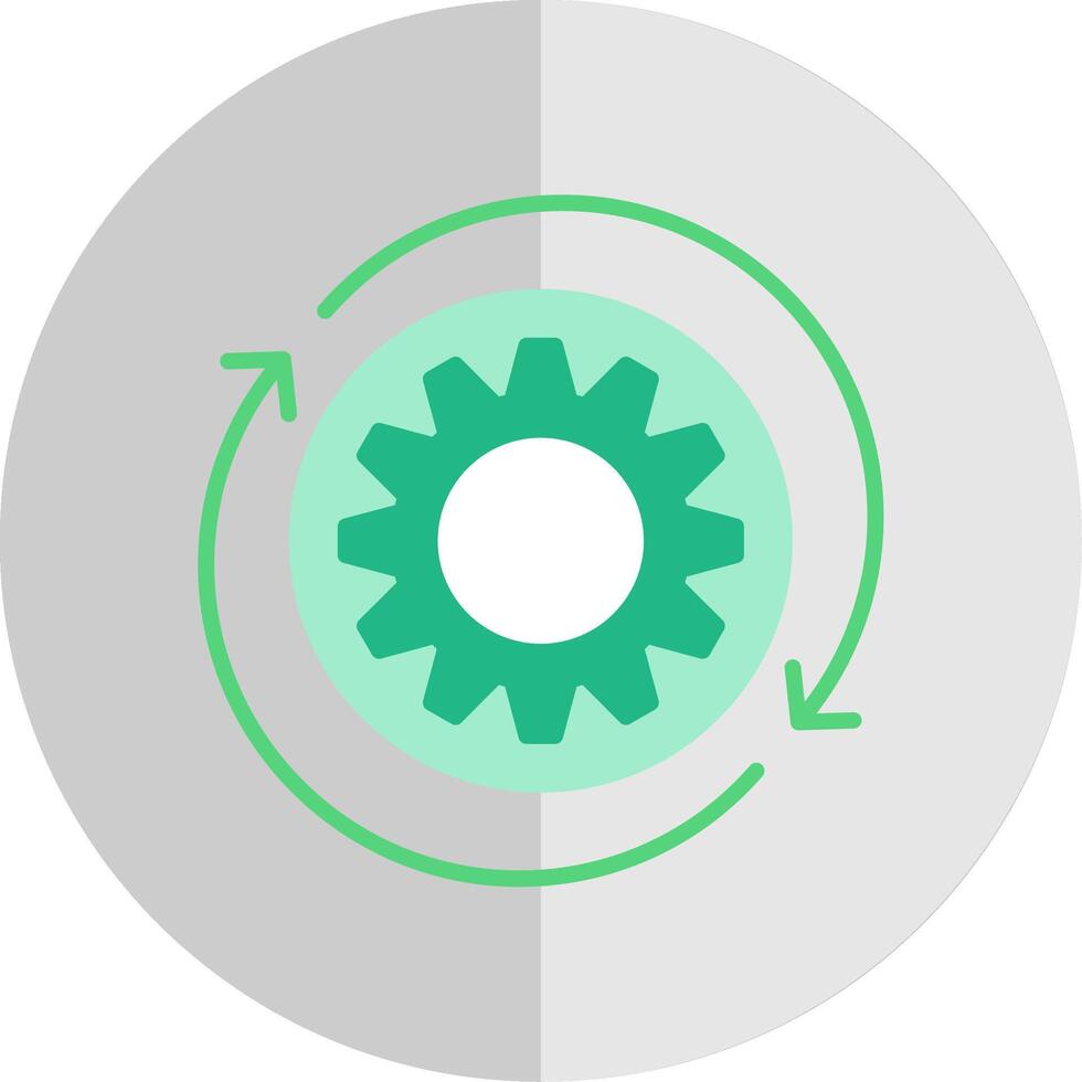 Iteration Flat Scale Icon Design vector