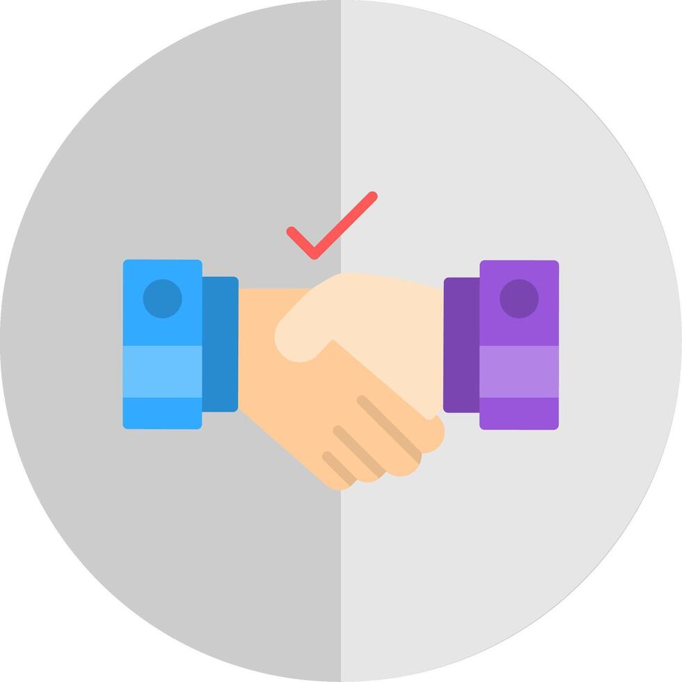 Agreement Flat Scale Icon Design vector