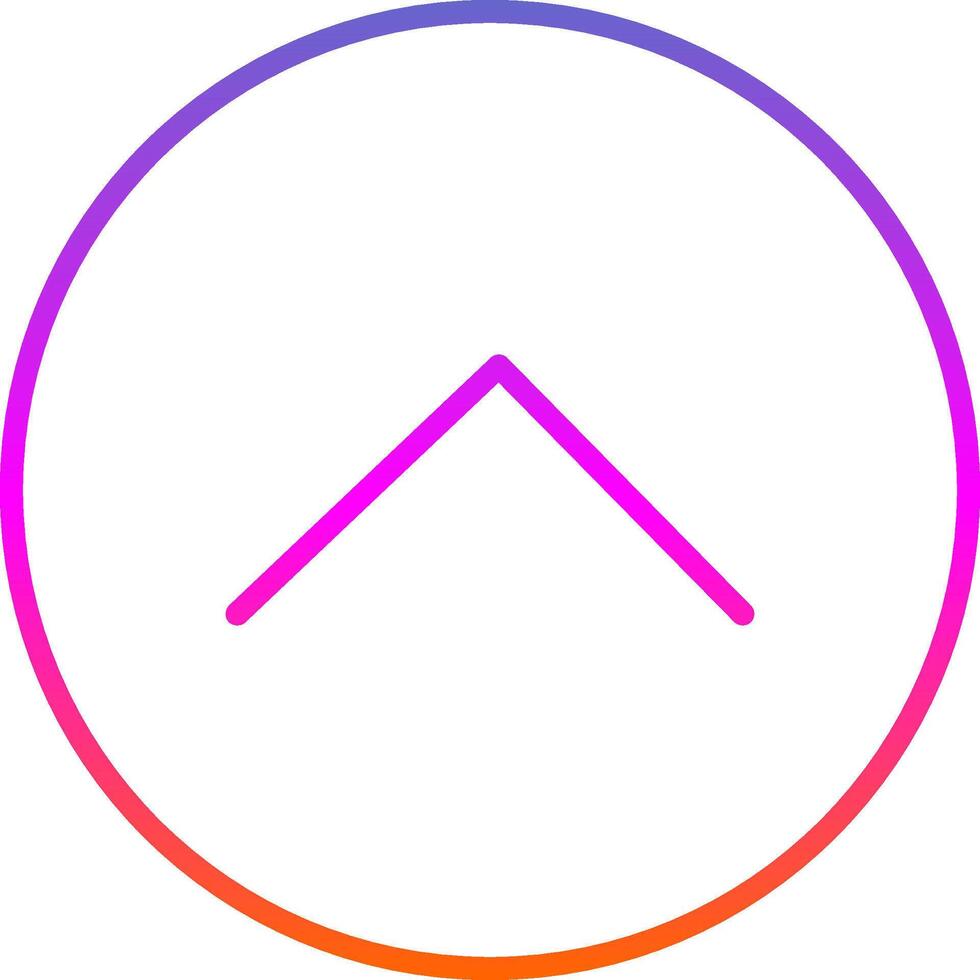 Chevron Line Gradient Icon Design vector
