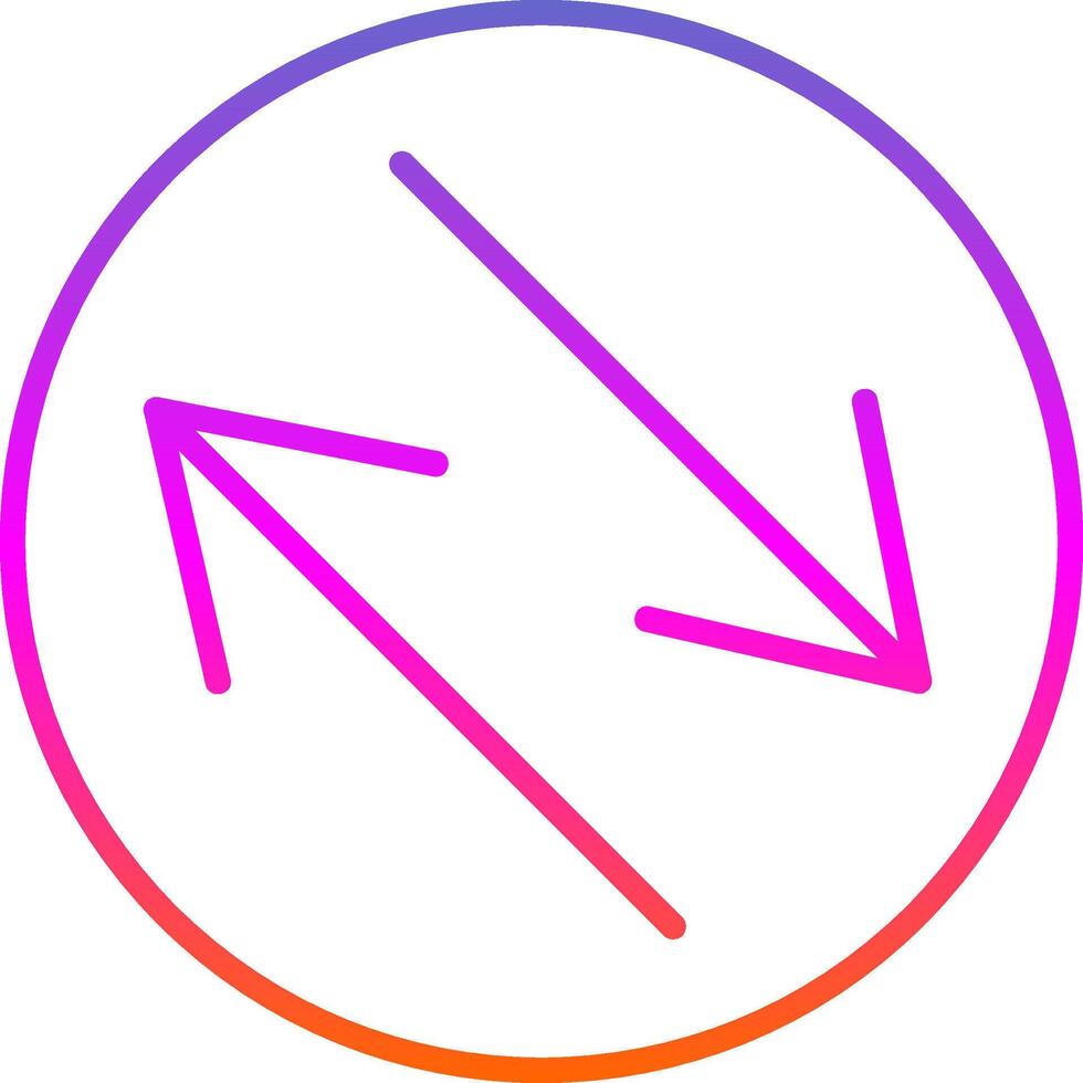 Swap Line Gradient Icon Design vector