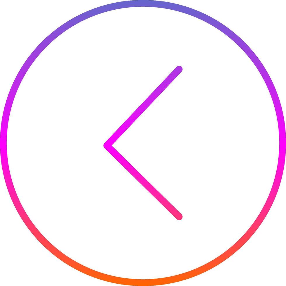 Chevron Line Gradient Icon Design vector