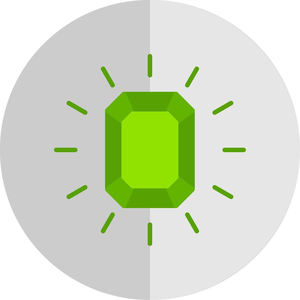 Gem Flat Scale Icon Design vector