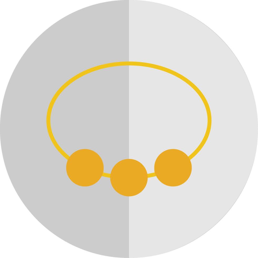 Bangle Flat Scale Icon Design vector