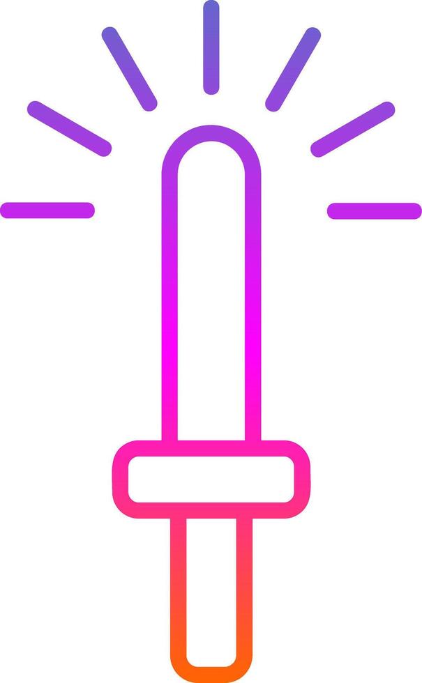 ligero palo línea degradado icono diseño vector