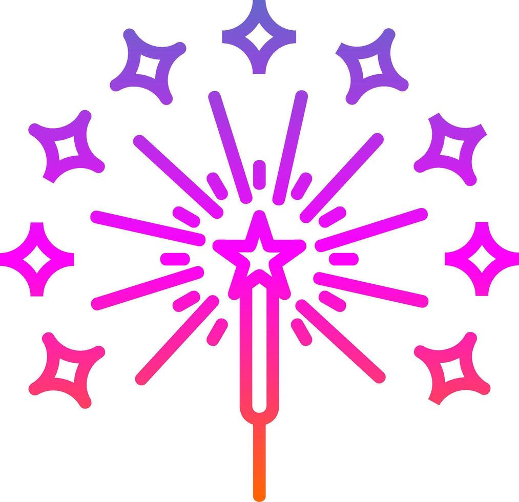 Bengal Light Line Gradient Icon Design vector