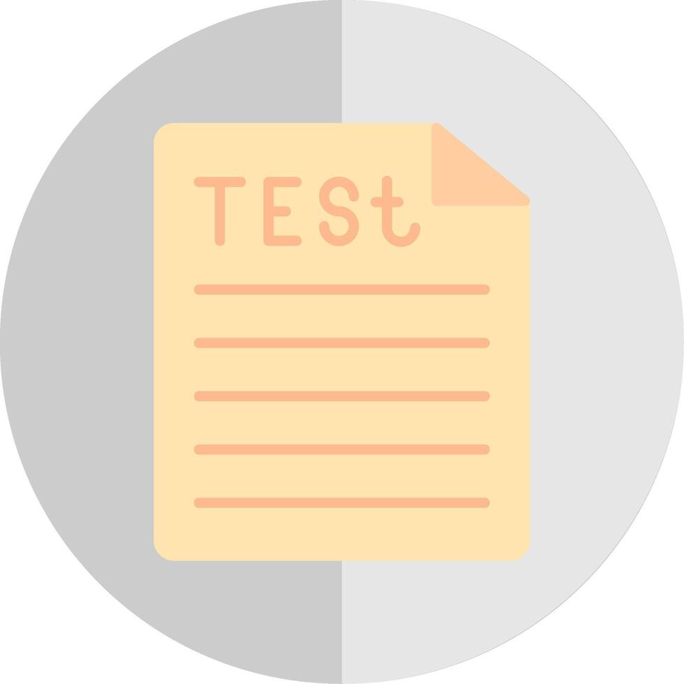 Test Flat Scale Icon Design vector