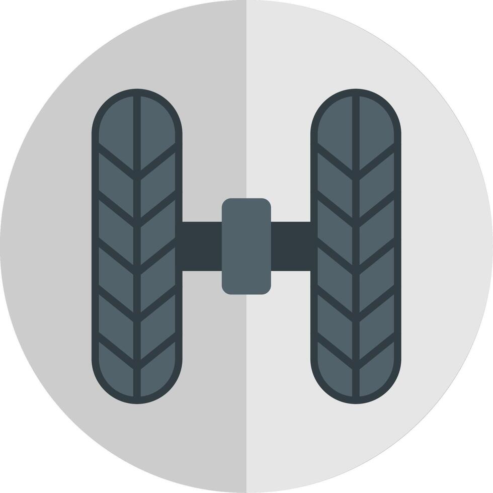 Wheel Alignment Flat Scale Icon Design vector