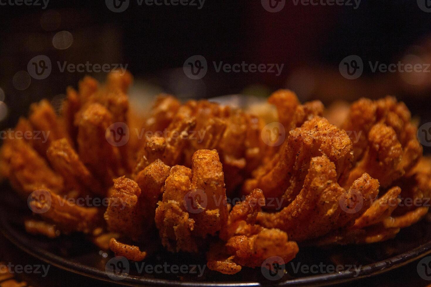 Served Fried Blooming Onion Appetizer photo