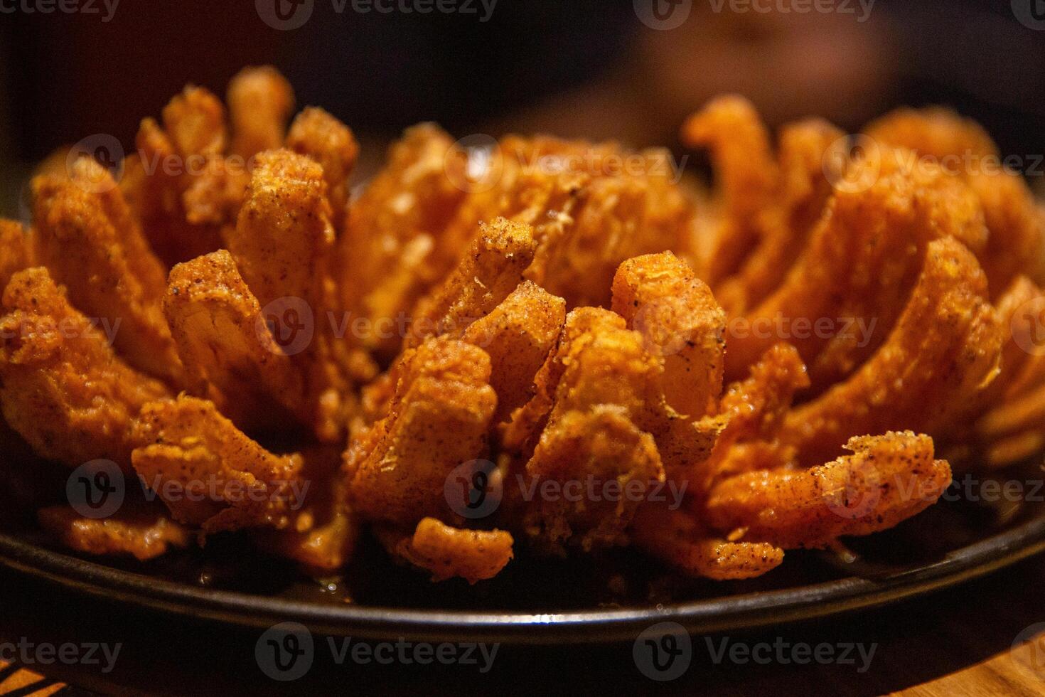 Served Fried Blooming Onion Appetizer photo