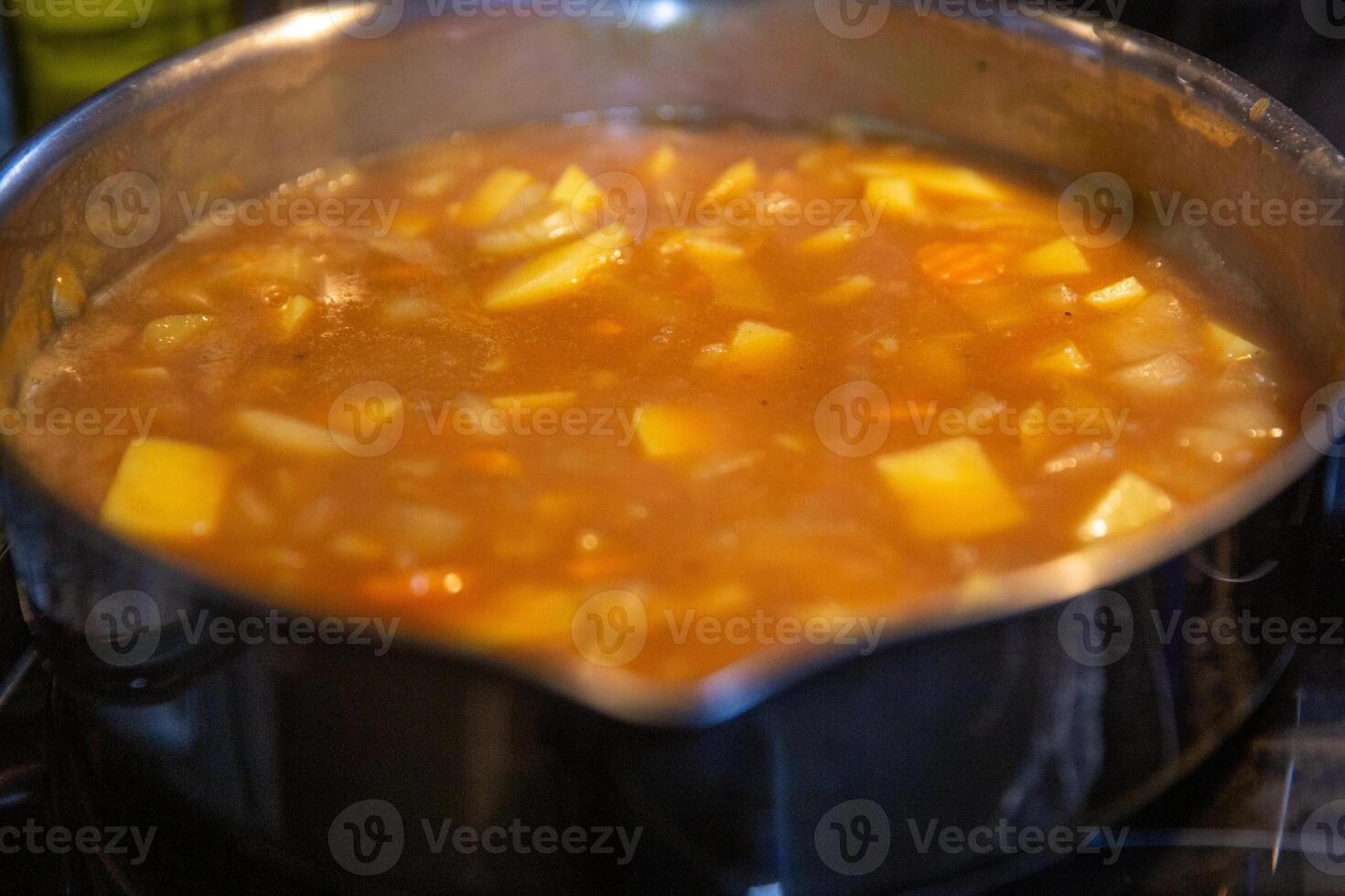 Japanese Curry being made photo