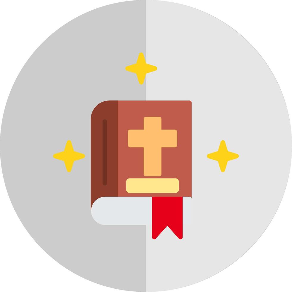 Bible Flat Scale Icon Design vector