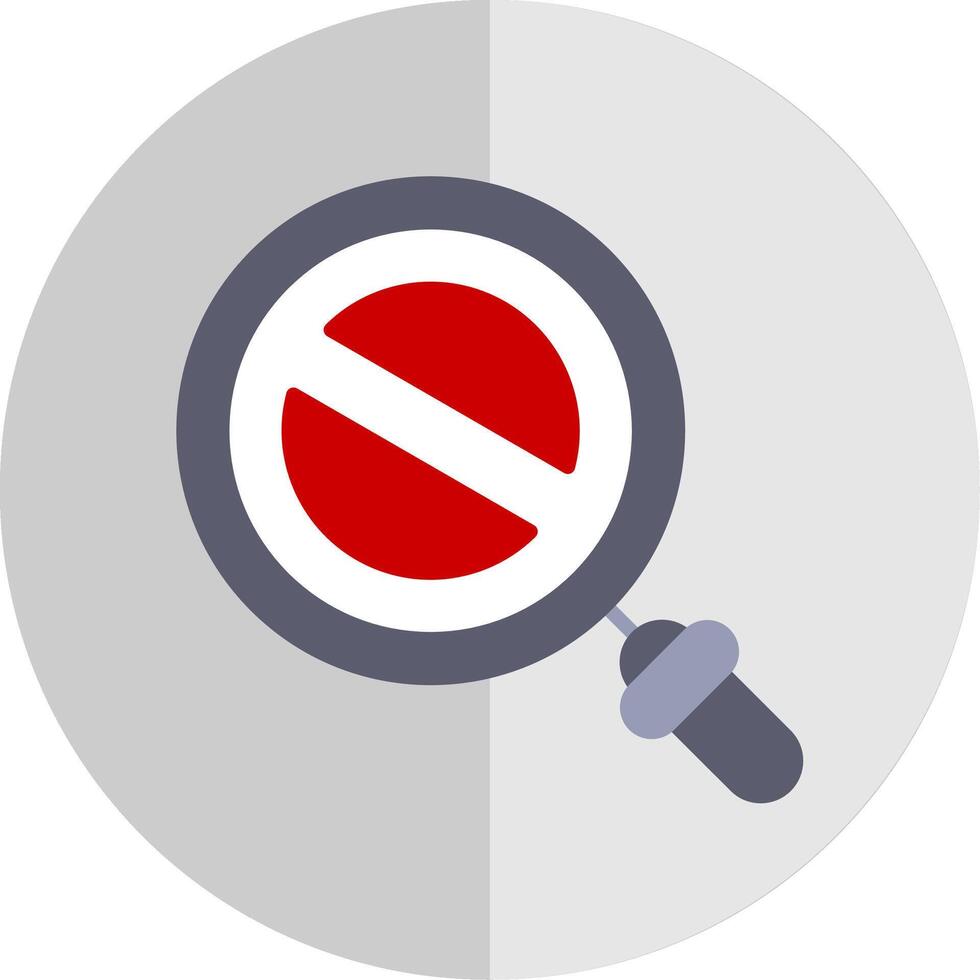 Prohibited Flat Scale Icon Design vector
