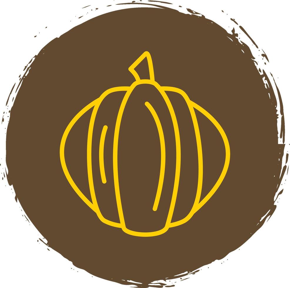 Pumpkin Line Gradient Icon Design vector