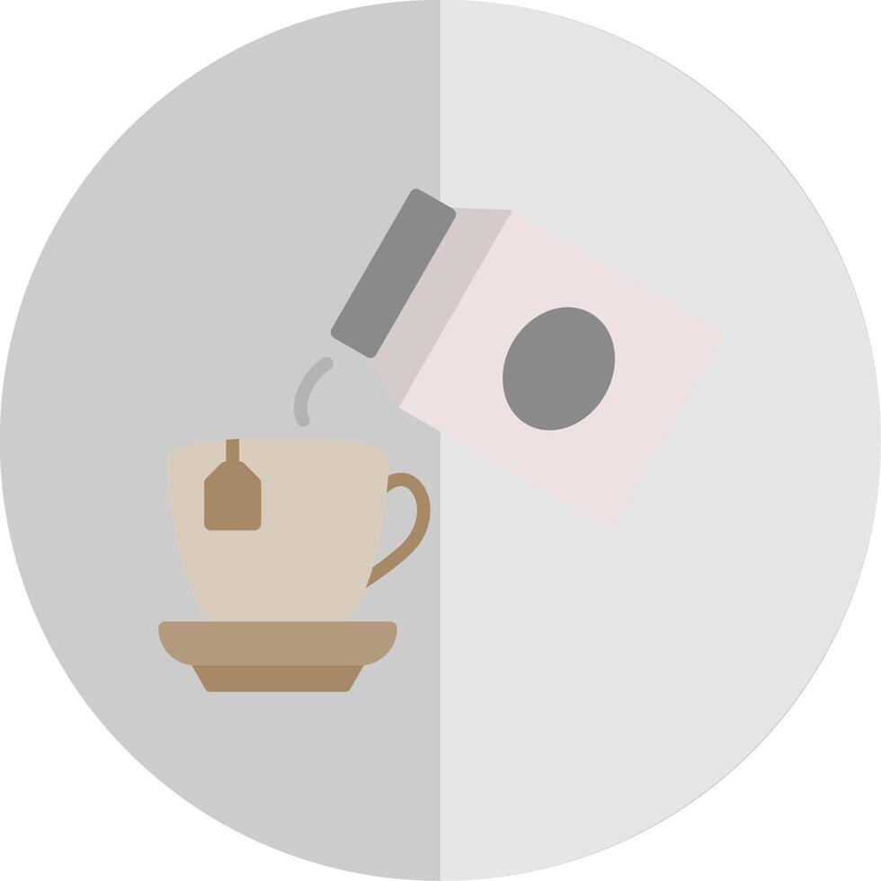 Pour Milk Flat Scale Icon Design vector