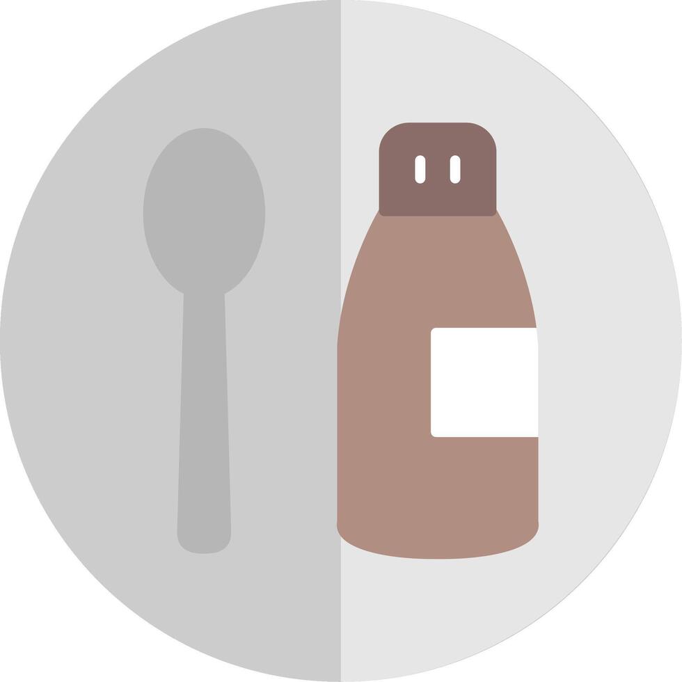 Coffee Syrup Flat Scale Icon Design vector