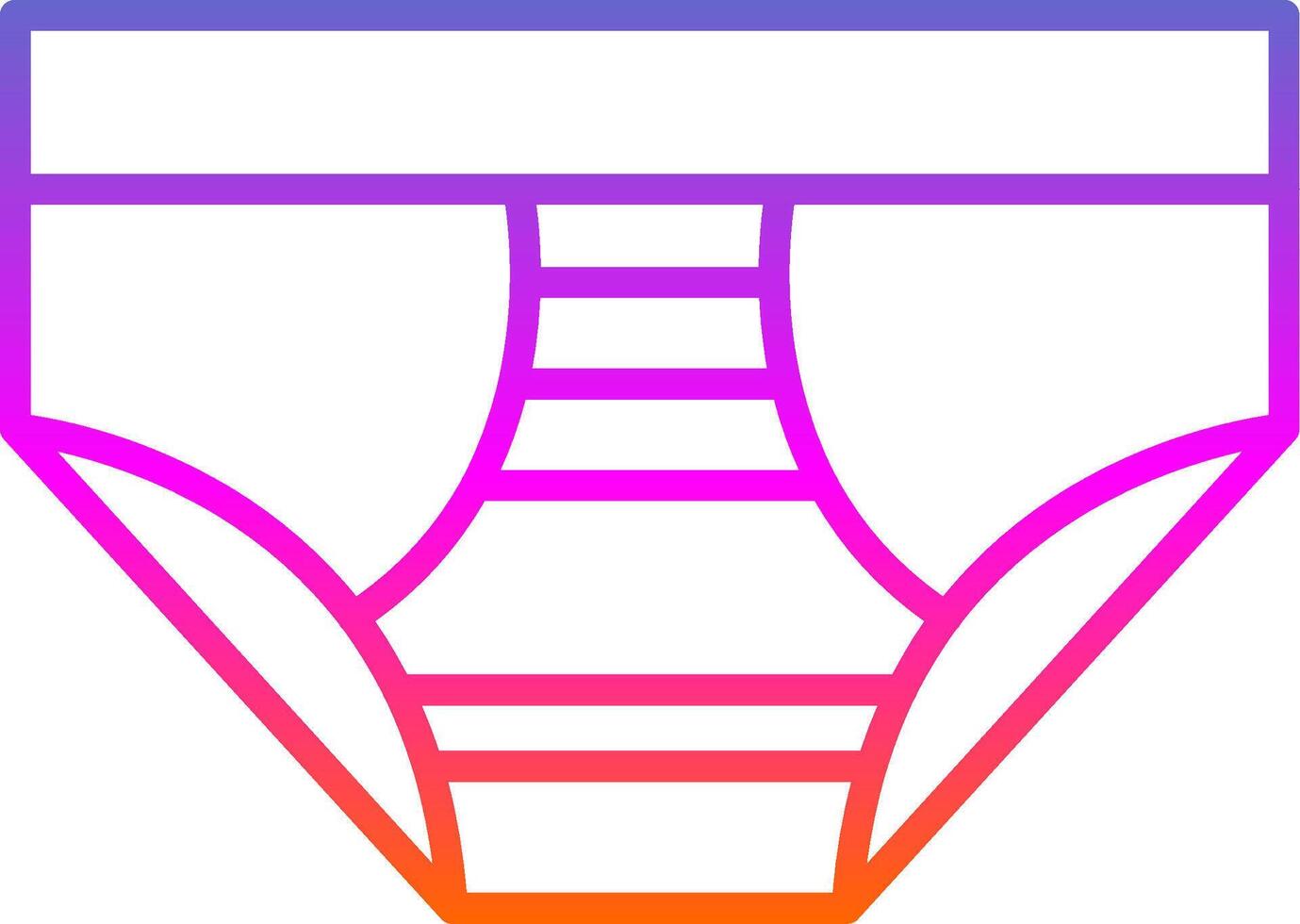 Underwear Line Gradient Icon Design vector