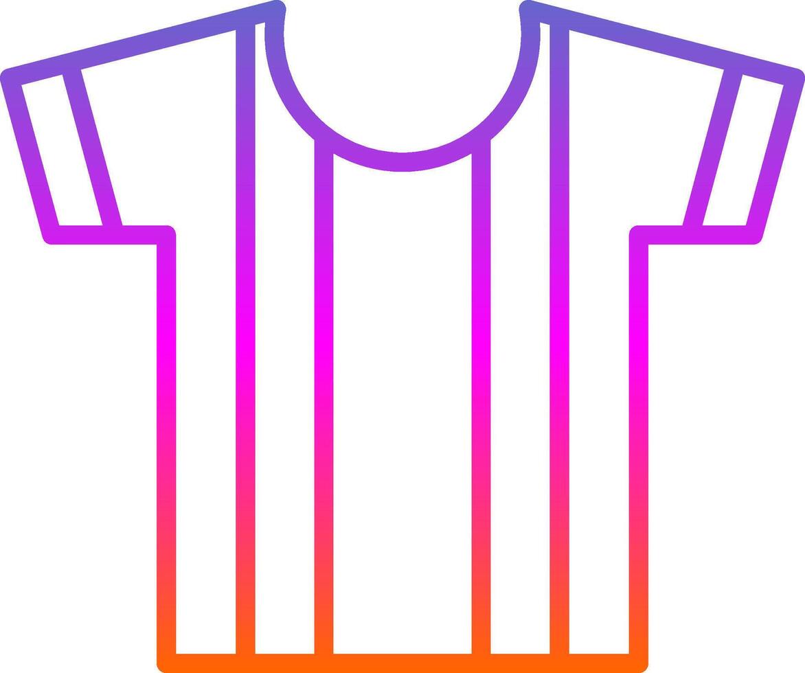 Shirt Line Gradient Icon Design vector