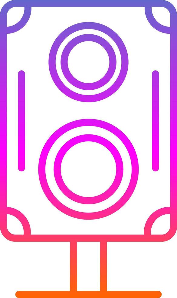 Speakers Line Gradient Icon Design vector