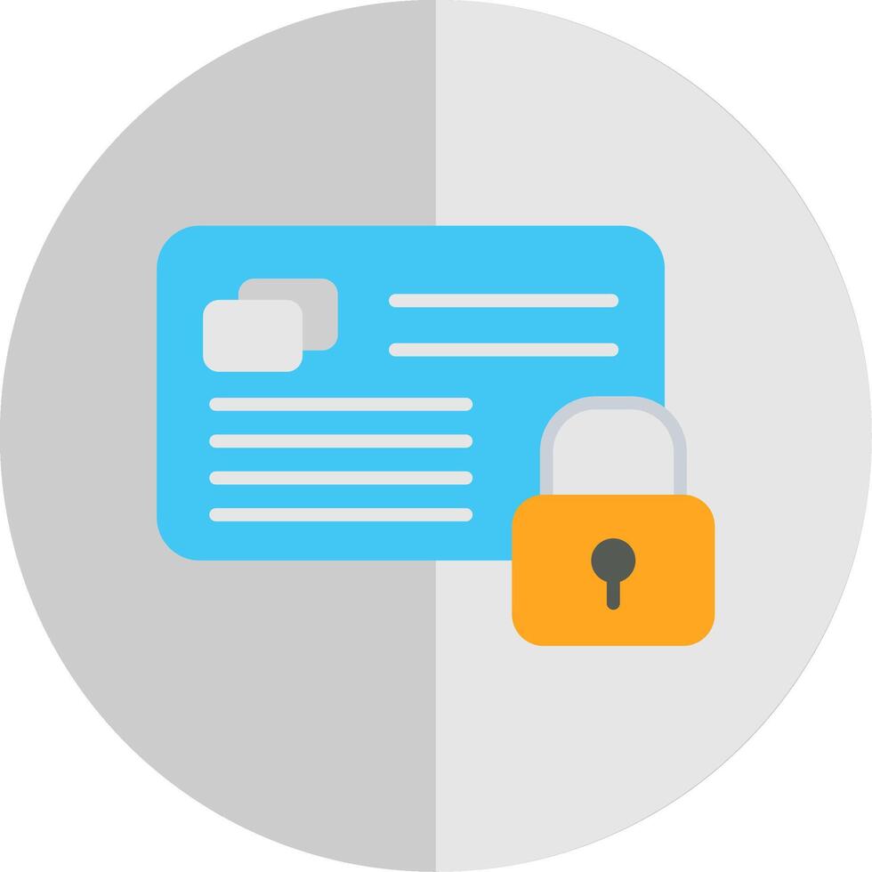 Secure Payment Flat Scale Icon Design vector