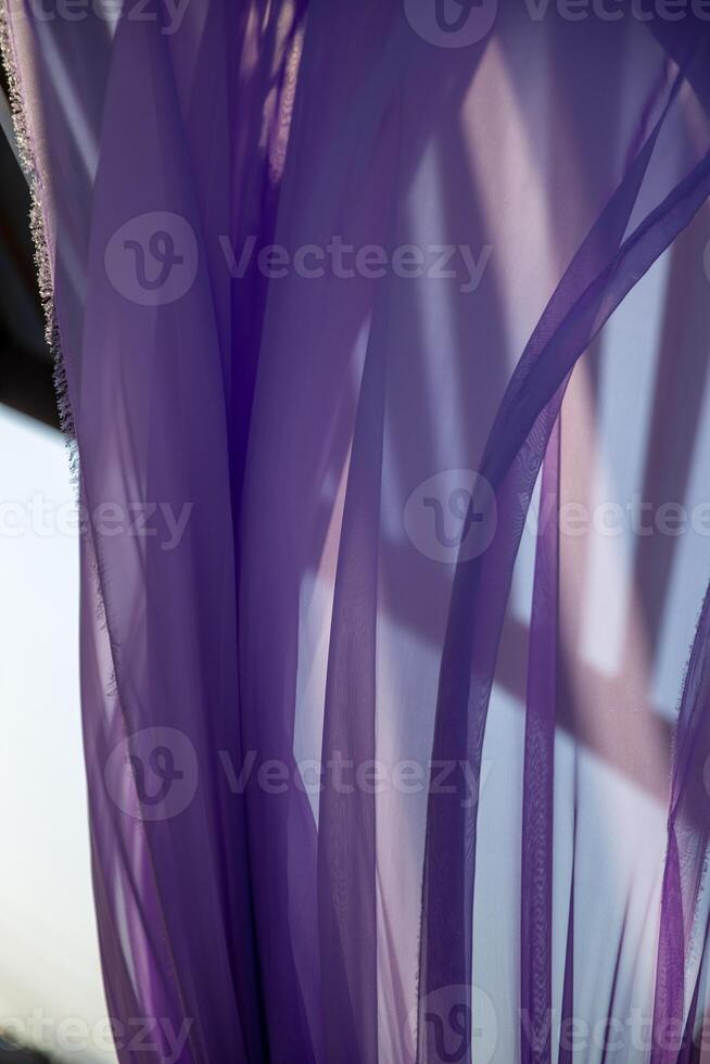 Lavender drapes in a breeze photo