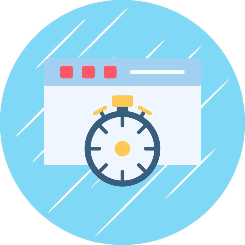 Fast Access Flat Circle Icon Design vector