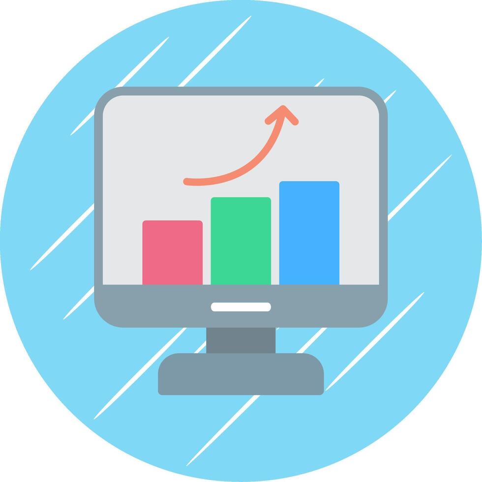 Improvement Flat Circle Icon Design vector