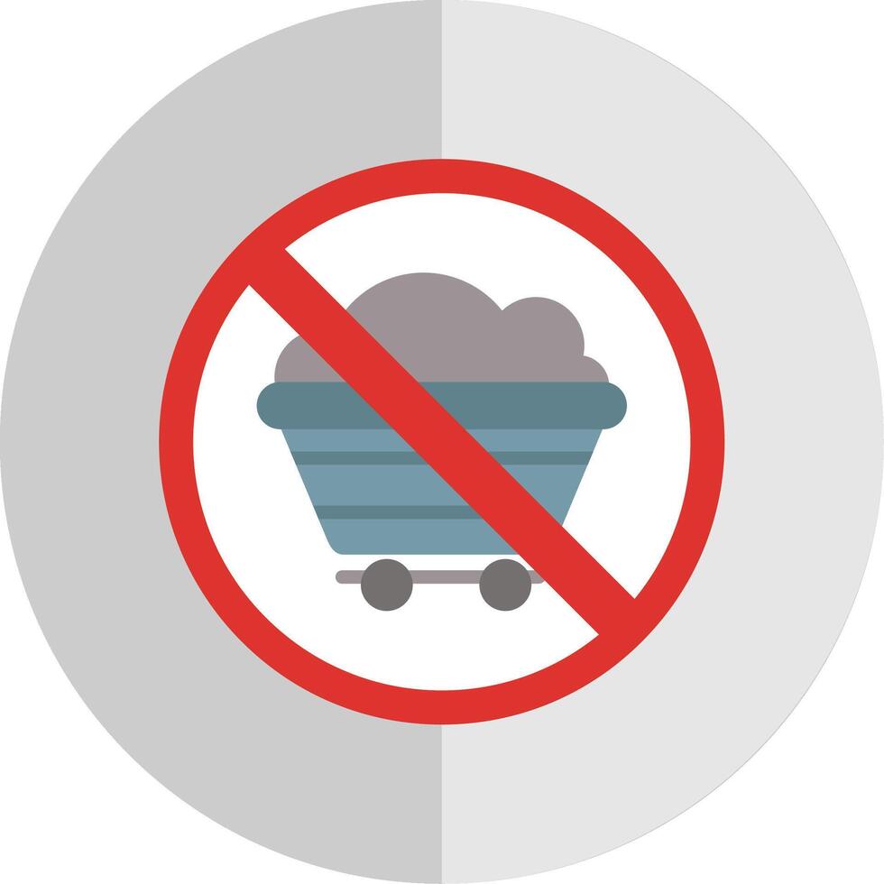 Prohibited Sign Flat Scale Icon Design vector