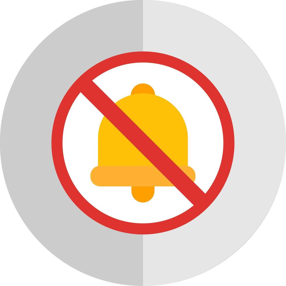 Prohibited Sign Flat Scale Icon Design vector