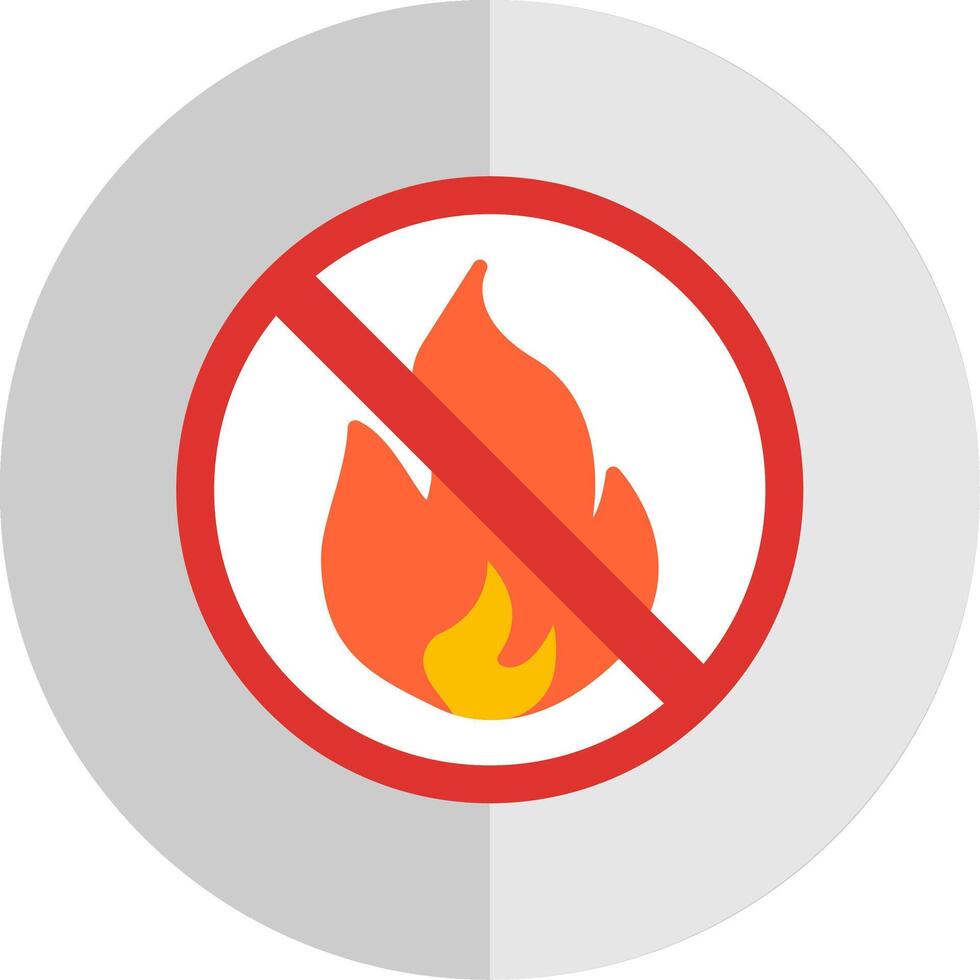 Prohibited Sign Flat Scale Icon Design vector