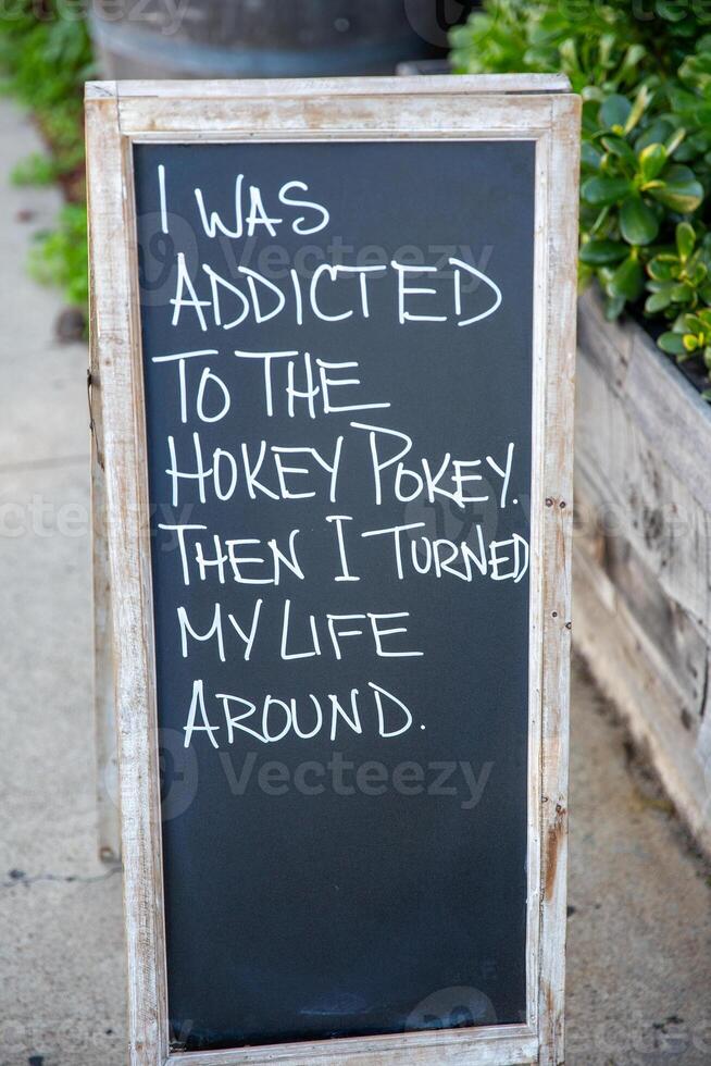 Hokey Pokey Sign photo